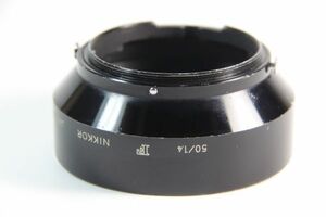 済BB-080 ★送料無料小傷が多い並品★Nikon 50 1.4 （大文字「F」刻印） NIKKOR ニコン Auto 50mmF1.4用 メタルフードニコン レンズフード