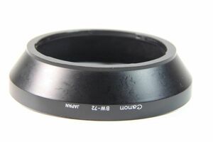 済JJ-071 ★送料無料 並品★Canon BW-72 キャノン NewFD20-35mmF3.5L NewFD 17mm F4 NewFD 24mm F1.4L 用 レンズフード