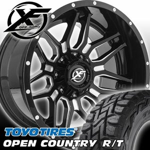 新品 20x10J エスカレード タホ XF OFFROAD XF222 20インチタイヤホイールセット TOYO OPEN COUNTRY RT 275/55R20 ホワイトレター