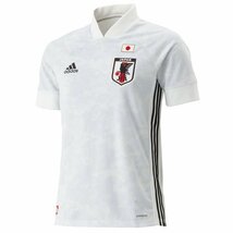 新品未使用タグ付き☆adidasアディダス公式ウェア サッカー日本代表レプリカユニフォーム☆アウェイ☆白グレイ☆Tシャツ☆サムライ・ブルー_画像1