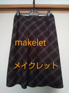 makelet メイクレット ひざ丈スカート