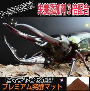 極上☆進化した！プレミアム発酵カブトムシマット☆栄養添加剤3倍配合！ギネス級狙えます！クヌギ100％原料　コバエ、雑虫も全く湧きません