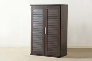  ventilation eminent louver type shoes box Brown width 60cm single goods shoe rack entranceway storage 