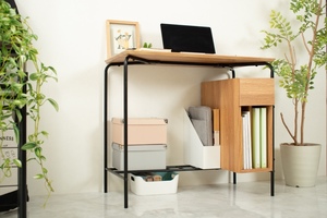  desk desk ... simple desk width 80 computer desk stylish space-saving compact wooden Northern Europe shelves rack width 80cm