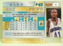 NBA グレン・ライス　1997 Bowman's Best Glen Rice_画像5