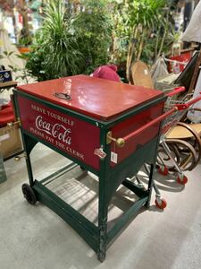 [ прямой ограничение получения ] редкий Coca Cola распродажа cargo с роликами .Coca-Cola Coca * Cola тележка для инструмента cooler-box coca cola