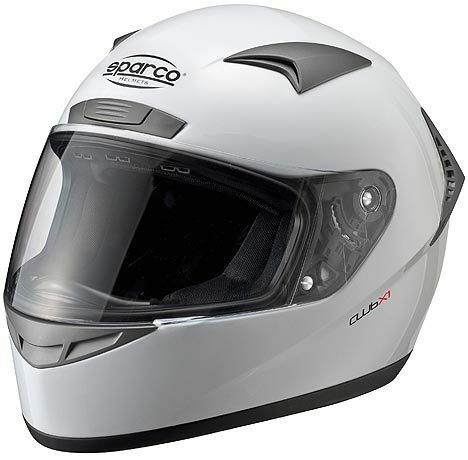 SPARCO（スパルコ）ヘルメット ECE05規格 CLUB X1 ホワイト Sサイズ（56cm）エントリーモデル サーキット走行に最適