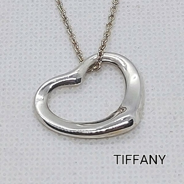 ティファニー　TIFFANY　ネックレス　オープンハート　シルバー925