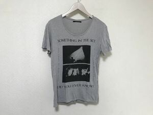 本物アメリカンラグシーAMERICANRAGCIEプリントコットンレーヨン半袖Tシャツアメカジサーフビジネススーツメンズ1S日本製グリーングレー