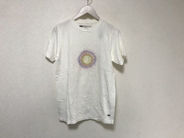 本物リーバイスLEVISプリントコットン半袖TシャツアメカジサーフビジネススーツメンズSホンジュラス製白ホワイト