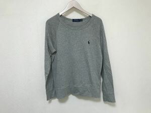  genuine article Polo Ralph Lauren POLO RALPHLAUREN cotton long sleeve sweat sweatshirt business Surf American Casual men's gray XS