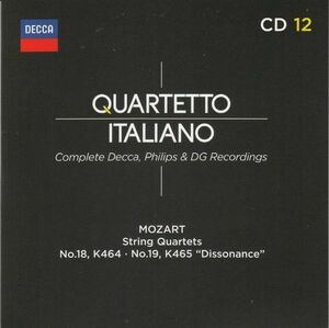 [CD/Decca]モーツァルト:弦楽四重奏曲第18番イ長調K.464&弦楽四重奏曲第19番ハ長調K.465/イタリア四重奏団 1966