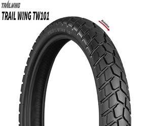 【BS TW101】110/80R19　59H　チューブレス　フロント用　1本　スズキ V-Strom1000/DL1000用（2002-） (外径大・幅小)　