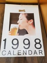 ■【41966】未使用貴重品★MOLT'S　モルツ　鈴木京香　1998　CALENDAR　折り目無し　袋入り■_画像2