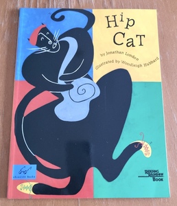  бесплатная доставка распроданный иностранная книга книга с картинками Hip Cat Jonathan * London / дерево Ray * - bird работа Saxo phone . человек. кошка. . рассказ 