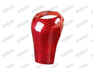 赤いカーボン製　ベンツ　W204 W212 A C E G GLS クラス　シフトノブカバー　1個　送料無料　