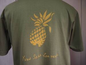 YSL/イヴサンローラン YVES SAINT LAURENT メンズTEE 実寸L-XL相当/ 半袖Tシャツ