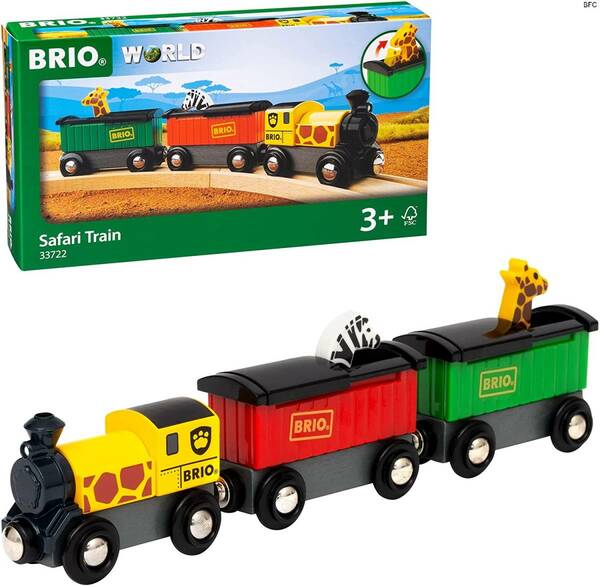 WORLD サファリトレイン [3両編成] BRIO ブリオ 積み木 おもちゃ 送料無料