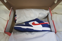 【新品・NIKE.com当選】NIKE Wmns Dunk Low USA ナイキ ダンク ロー ホワイト Rブルー レッド US W11/28cm US 9.5/27.5cm_画像3