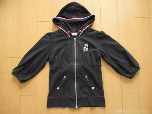Mezzo Piano jacket Parker with a hood . ribbon attaching child girl 130cm PK5792