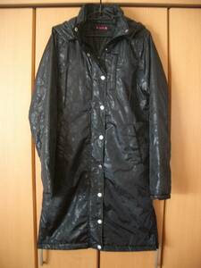 * new goods * RONI long coat long jacket black with a hood . child girl lady's L size LJ1664