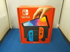 ジャンク 動作未確認 現状品 Nintendo Switch(有機ELモデル) Joy-Con(L)ネオンブルー/(R)ネオンレッド(HEGSKABAA)