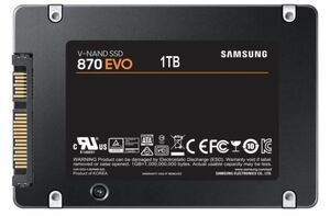 【当日発送】Samsung 870 EVO 1TB SATA 2.5インチ 内蔵 SSD MZ-77E1T0B/EC　８