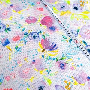 ◆ストレッチ メッシュ 特価 n49 155×80cm 360度伸縮 花柄 ハンドメイド 生地 ニット生地 犬服 わんこ tk1100 0519-101