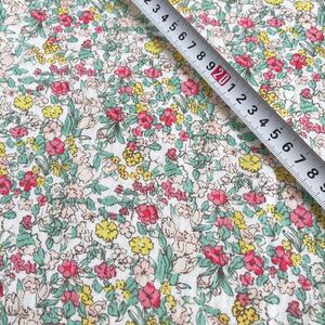 ◆* ダブルガーゼ 1枚 売り切り n6 145×約80cm 花柄 小花 ハンドメイド 生地 ニット生地 犬服 わんこ tk1100 0522-108