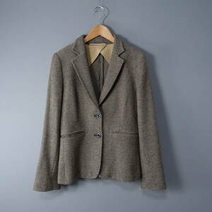 * beautiful goods *Max Mara/ Max Mara /36/ wool . jacket / Brown / tea / lady's / wool .