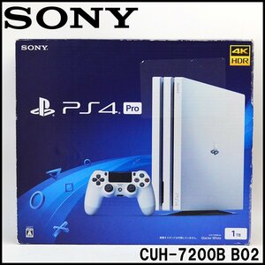 未使用 SONY プレイステーション4 Pro CUH-7200B B02 グレイシャーホワイト 1TB 4K/HDR出力対応 ソニー PS4 PlayStation
