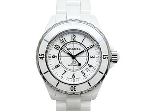 CHANEL/シャネル J12 H0970 38mm ホワイトセラミック 白セラ 自動巻き オートマチック メンズ 腕時計 オーバーホール済み