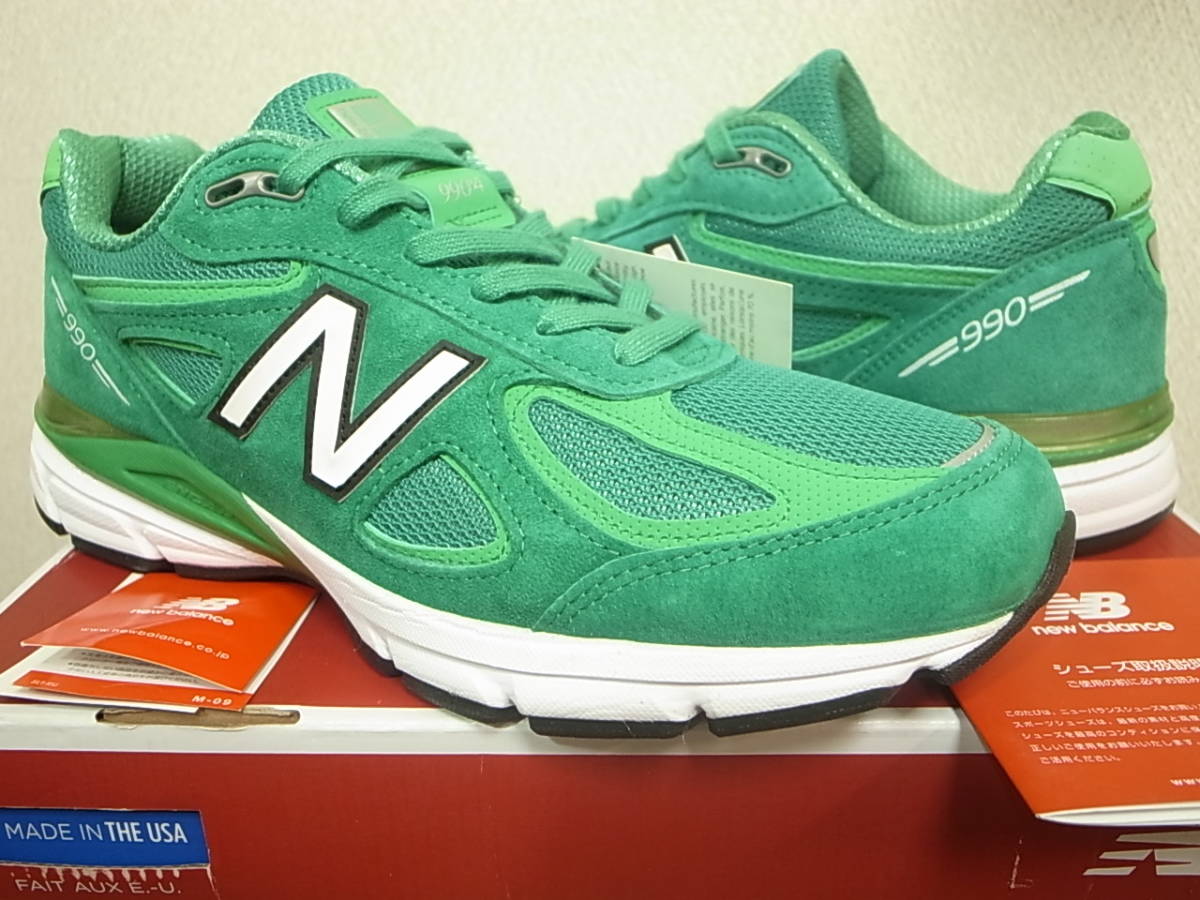公式 USA製M990NG4新品26cmグリーン990v4セントパトリックスデー四つ葉