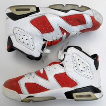 正規 NIKE AIR JORDAN 6 RETRO BG SUMMIT WHITE/TEAM ORANGE-BLACK ナイキ エアジョーダン レトロ 6.5Y 24.5 ホワイト オレンジ 384665-145_画像7