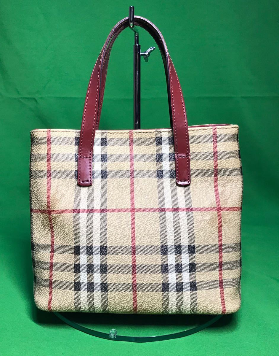 【特別送料無料!】 BURBERRY★直営 レザーとチェック生地のトートバッグ トートバッグ バーバリー チェック トートバッグ レザーの値段と価格推移は?|388件