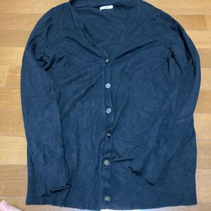ブラックカーディガン スリム 男女兼用