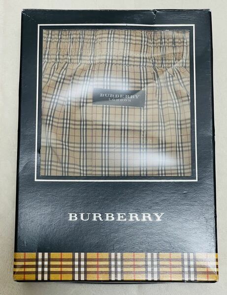 [73]希少！ラッピング袋無料★即決！新品未使用◆ バーバリー Burberryトランクス ベージュ ノバチェック L 箱付 生産終了限定品