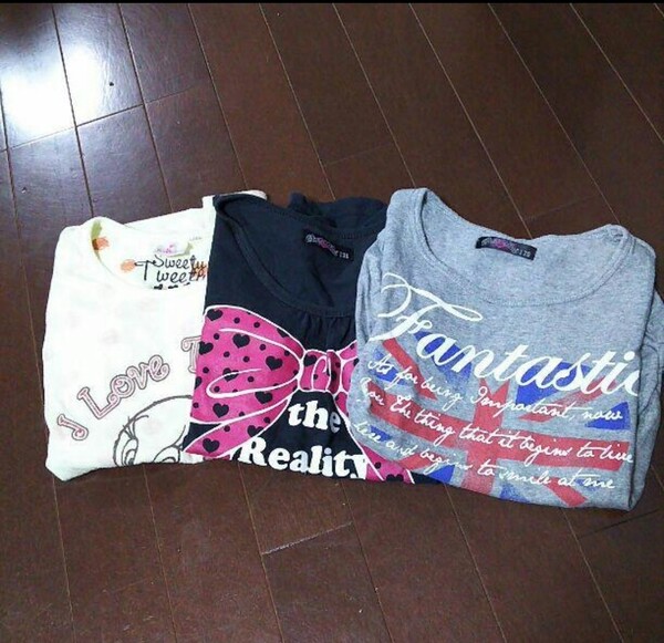 女児130 半袖Tシャツ 3枚セット