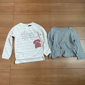 【中古】Zara Baby 裏起毛 スウェットトレーナー　size 3/4 cm 104　長袖トップス・UNIQLO BABY ベビーユニクロ 長袖カットソー サイズ100