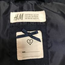 【中古】H&M エイチアンドエム　フード取り外し可中綿ベスト　サイズ　EUR 98/104 US 2-4Y_画像6