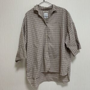ニコアンド niko and... チェック柄シャツ