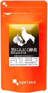送料無料 ★ オーガランド 黒にんにく卵黄(約3ヶ月分)サプリメント