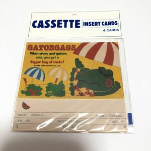 昭和 レトロ サンリオ ゲーターギャグズ gatorgags カセット テープ インサート インデックス レタリングシート 当時物 レア 希少 送210