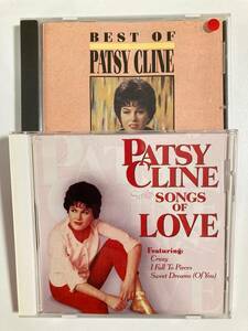 【カントリー】パッツイー・クライン（Patsy Cline)「Sings SONGS OF LOVE」「Best Of Patsy Cline」(レア)中古CD2枚セット、US盤、CM-3