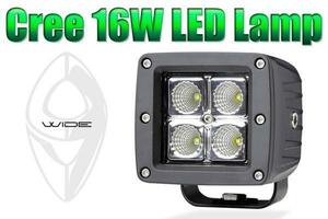LEDフォグランプ LEDランプ（4個set）(高輝度Cree LED) コンパクト キューブランプ ワイド