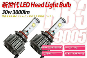 LED HB3（9005）30w LEDヘッドランプバルブ 10系 前期 後期 アルファード ハイビーム 送料無料