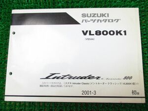 【 即決 】 イントルーダー クラシック800 ○K792 パーツカタログ 1版 VS54A！スズキ VL800K1