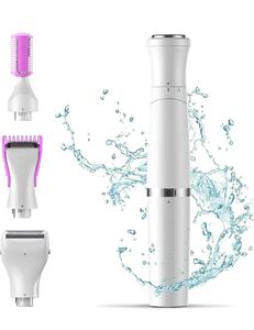 新品 レディースシェーバー,vio シェーバー 1台4役 電気シェーバー 女性 電気カミソリ 全身ケア 防水乾湿両用 USB充電式