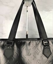 本物保証 1円~ 美品 LOUISVUITTON マットブラック ヒューストン 男女 トート バッグ ハンド ショルダー ヴェルニ 黒 ルイヴィトン 送料無料_画像4