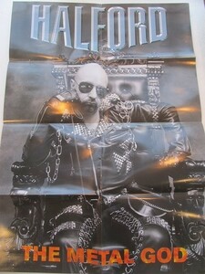 2109MK●両面ポスター「ハルフォード HALFORD THE METAL GOD」2003●ロブ・ハルフォード/ジューダス・プリースト/サイズ:約83cm×59cm